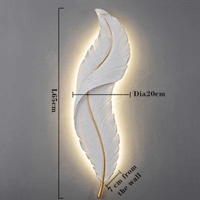 Wandlamp met Witte Veerdetails en Aluminium Behuizing