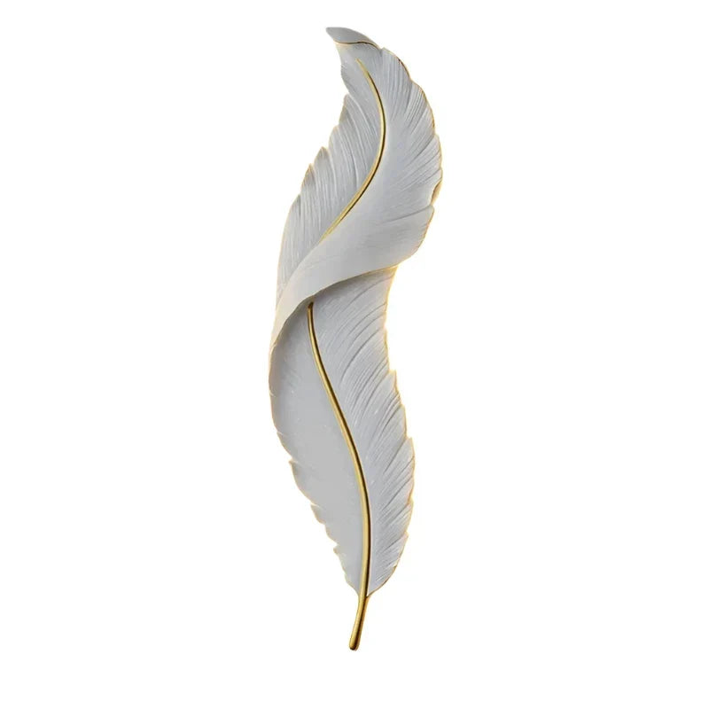 Wandlamp met Witte Veerdetails en Aluminium Behuizing