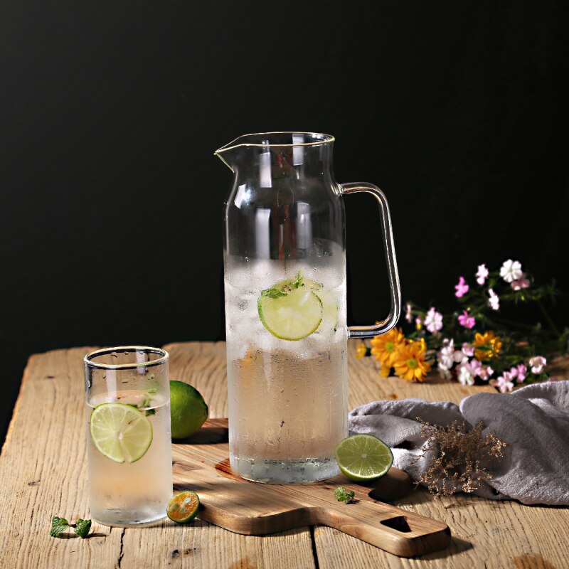 Minimalistische Glazen Waterkaraf Voor Warme En Koude Dranken
