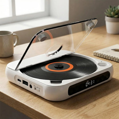 Compacte Draagbare Cd‑Speler met Bluetooth