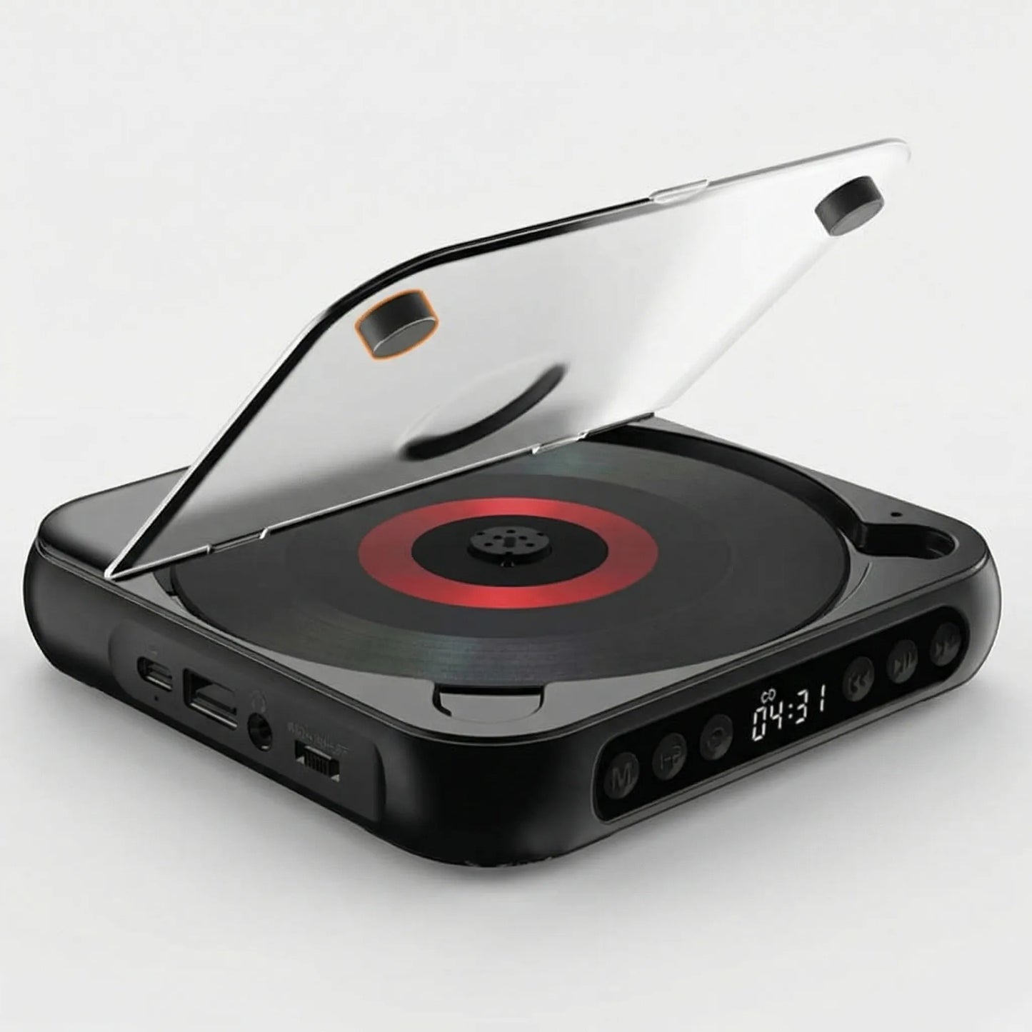 Compacte Draagbare Cd‑Speler met Bluetooth