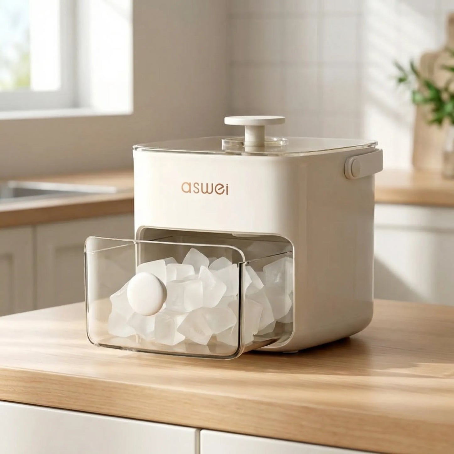 Compacte Elektrische Ijsblokjesmachine voor Aanrecht