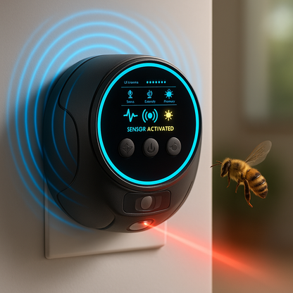 Ultrasoon insectenapparaat met vier luidsprekers voor binnenruimtes
