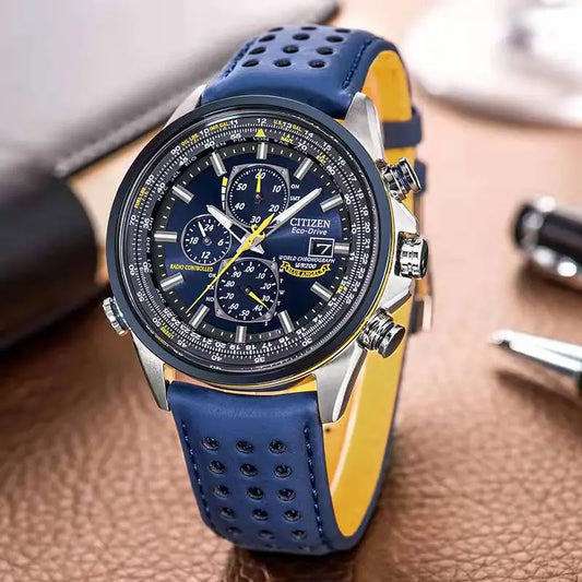 Elegant Herenhorloge met Chronograaf en Quartz Uurwerk