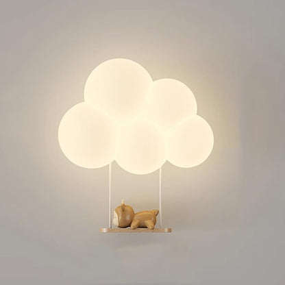Wandlamp voor Kinderen met Zacht Wolkdesign en Warme LED Verlichting