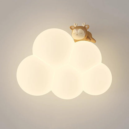 Wandlamp voor Kinderen met Zacht Wolkdesign en Warme LED Verlichting