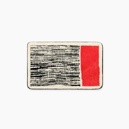 Luxe Handgemaakte Badmat Met Abstract Ontwerp