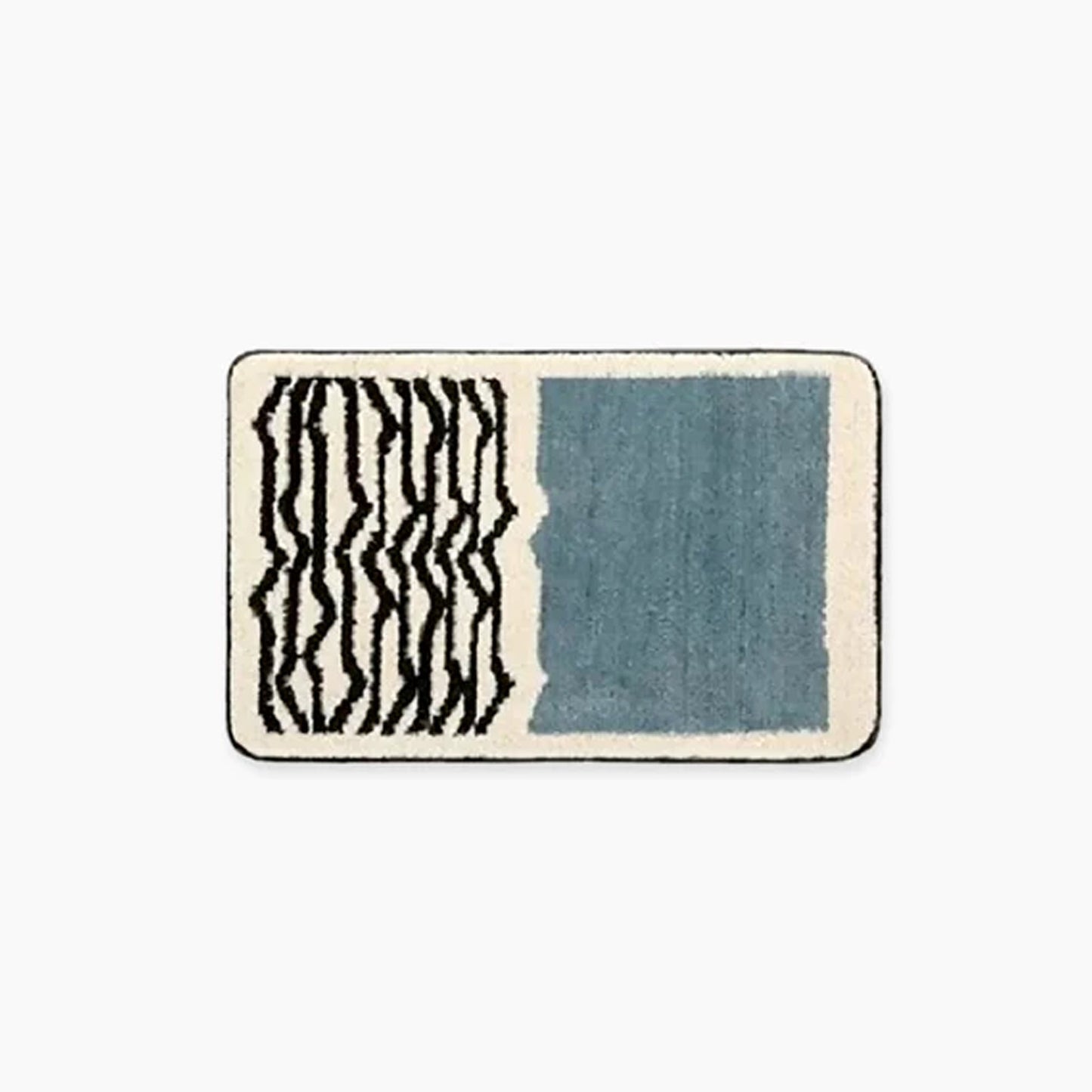Luxe Handgemaakte Badmat Met Abstract Ontwerp