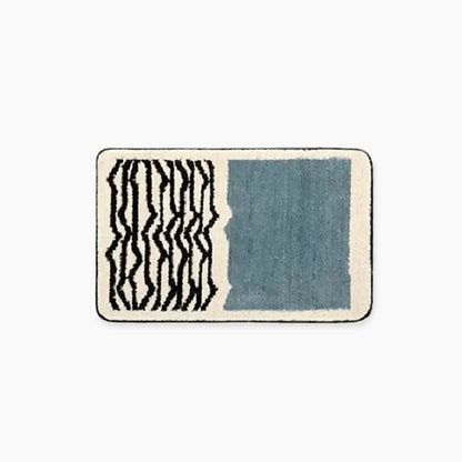 Luxe Handgemaakte Badmat Met Abstract Ontwerp