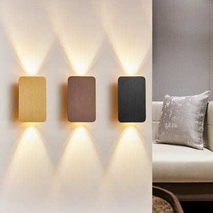 Strakke led binnenwandlamp met rechthoekig ontwerp