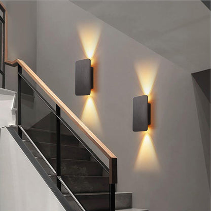 Strakke led binnenwandlamp met rechthoekig ontwerp