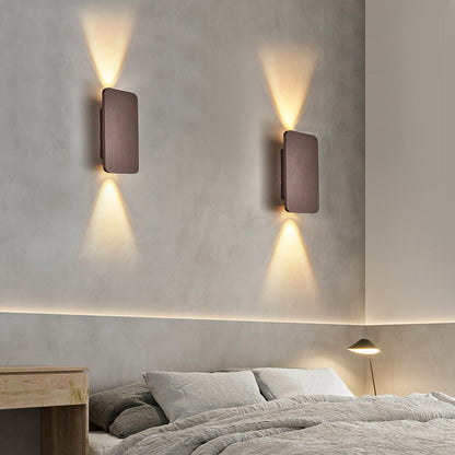 Strakke led binnenwandlamp met rechthoekig ontwerp