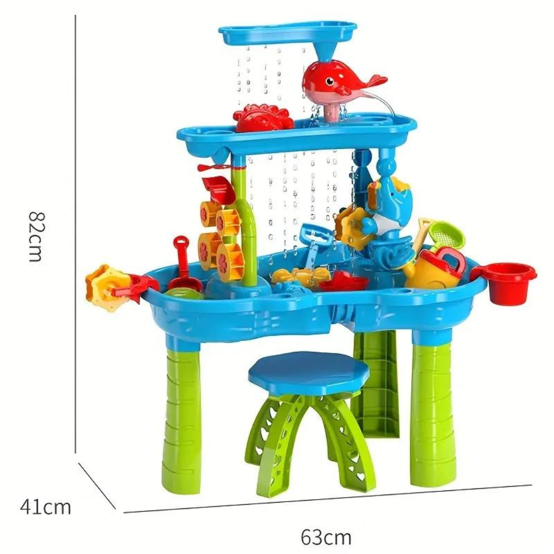Waterspeeltafel Met Accessoires Voor Interactief Buitenspeelplezier