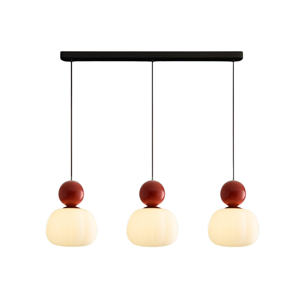 Hanglamp Met Opale Kap En Sferisch Accent Voor Warme LED Sfeerverlichting