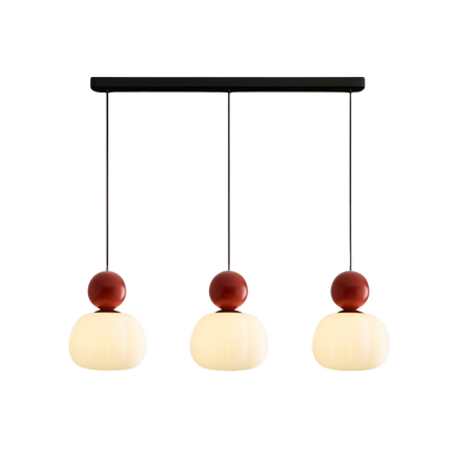 Hanglamp Met Opale Kap En Sferisch Accent Voor Warme LED Sfeerverlichting