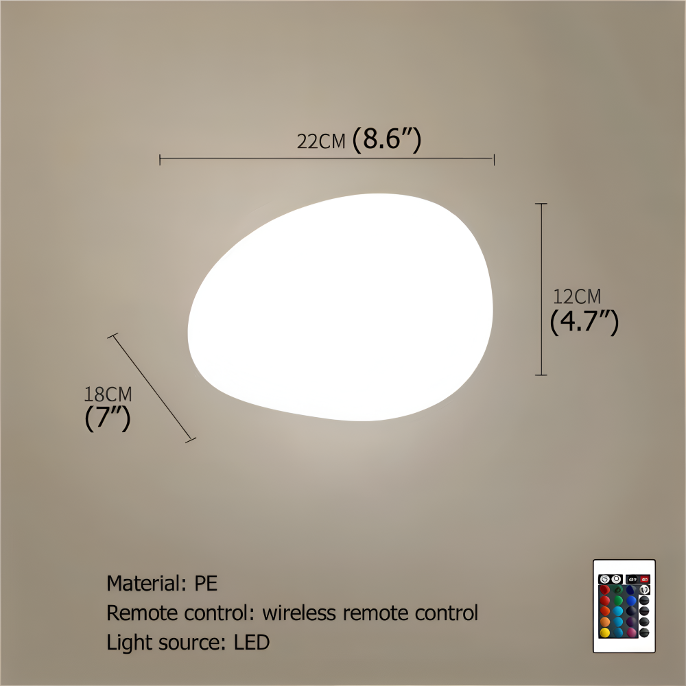 Decoratieve Tuinlamp In Steenvorm Met Solarverlichting Voor Buitenruimtes