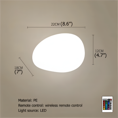 Decoratieve Tuinlamp In Steenvorm Met Solarverlichting Voor Buitenruimtes