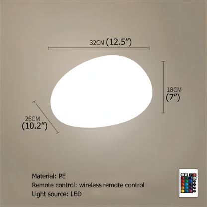Decoratieve Tuinlamp In Steenvorm Met Solarverlichting Voor Buitenruimtes