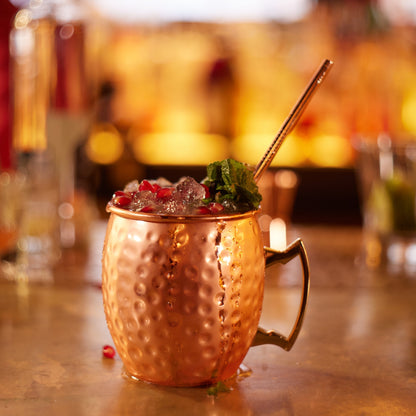 RVS Cocktailbekers Met Herbruikbare Rietjes Voor Koude Dranken