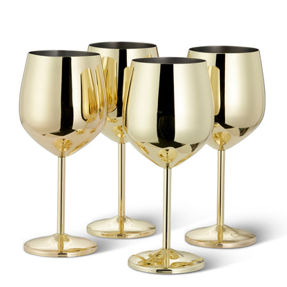 Luxe RVS Wijnglazen Met Elegante Afwerking Voor Stijlvolle Drinkmomenten
