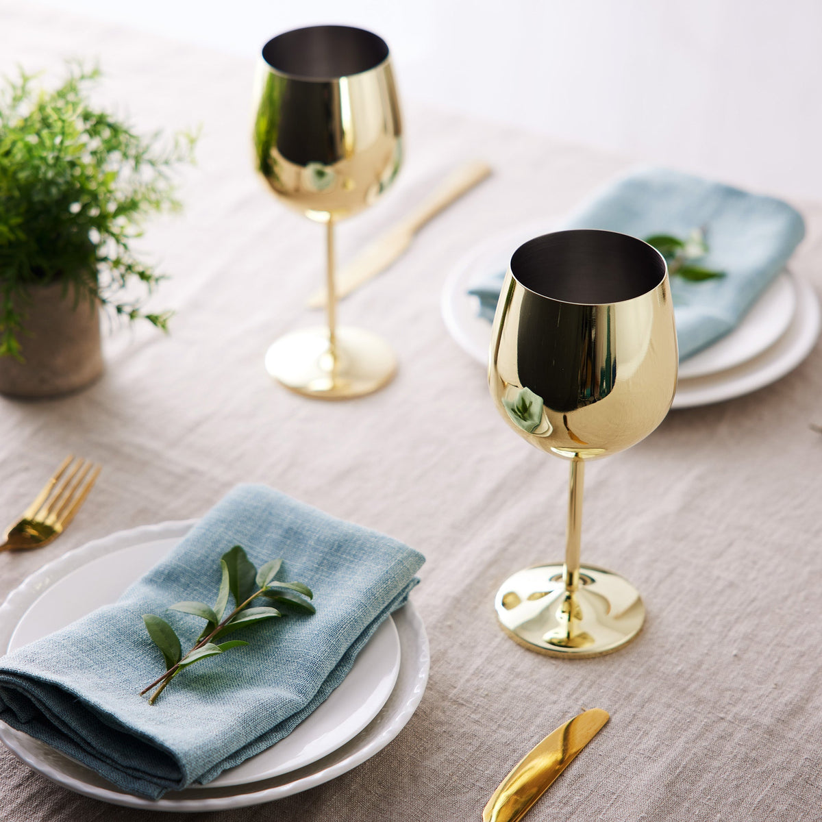 Luxe RVS Wijnglazen Met Elegante Afwerking Voor Stijlvolle Drinkmomenten
