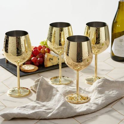 Luxe RVS Wijnglazen Met Elegante Afwerking Voor Stijlvolle Drinkmomenten