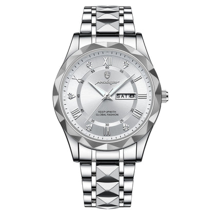 Herenhorloge Lichtgevend met Roestvrij Staal en Quartz Tijdmechanisme