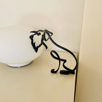 Hondensculptuur Met Minimalistische Vorm En Dagelijkse Decoratieve Stijl