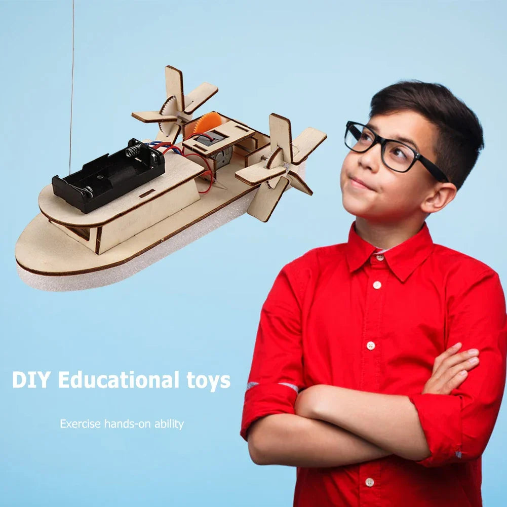 DIY Elektrische Boot Bouwset Voor Jonge Uitvinders