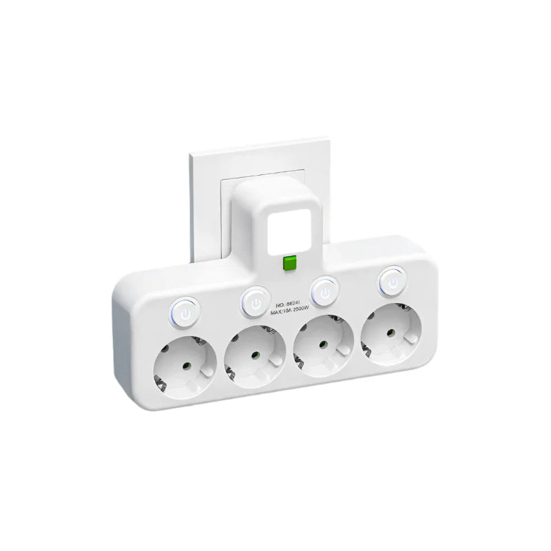 Multifunctionele Stroomverdeler met USB‑A en USB‑C
