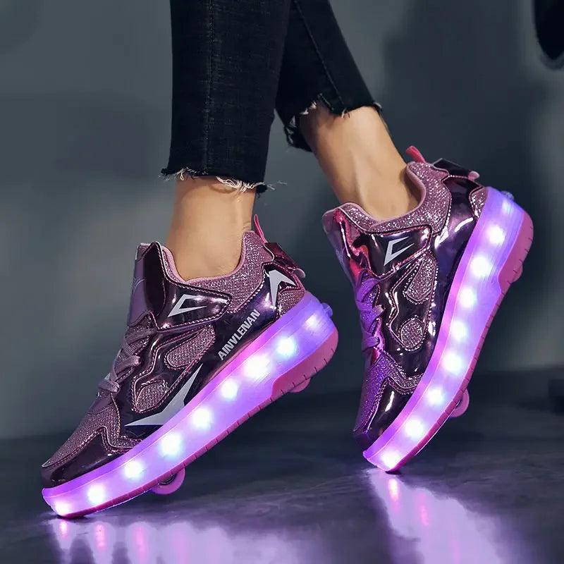 LED Rolschaats Sneakers Met Verlichte Wielen Voor Actieve Kinderen