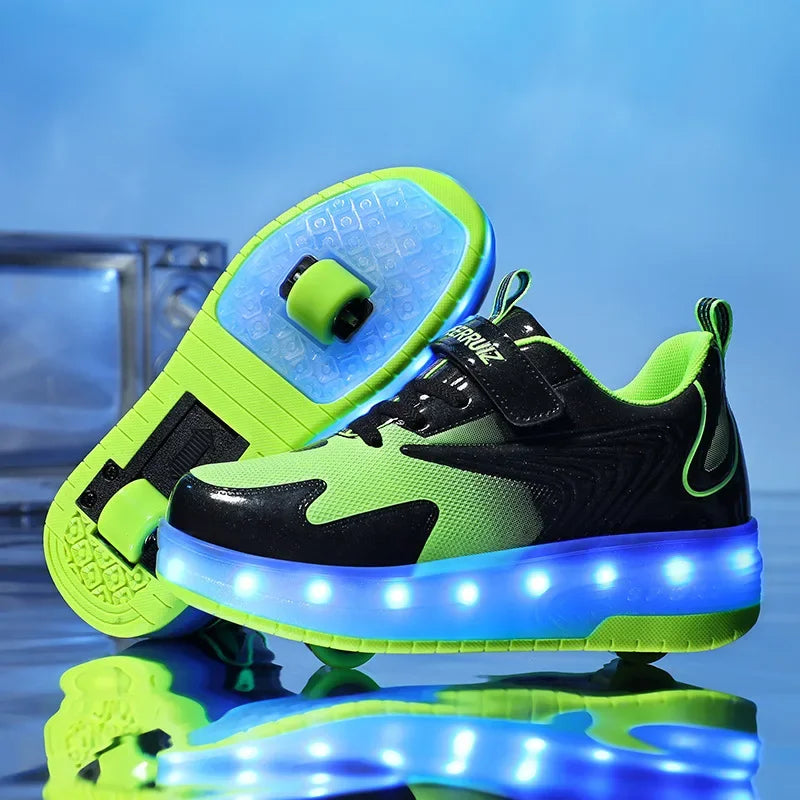 LED Rolschaats Sneakers Met Verlichte Wielen Voor Actieve Kinderen