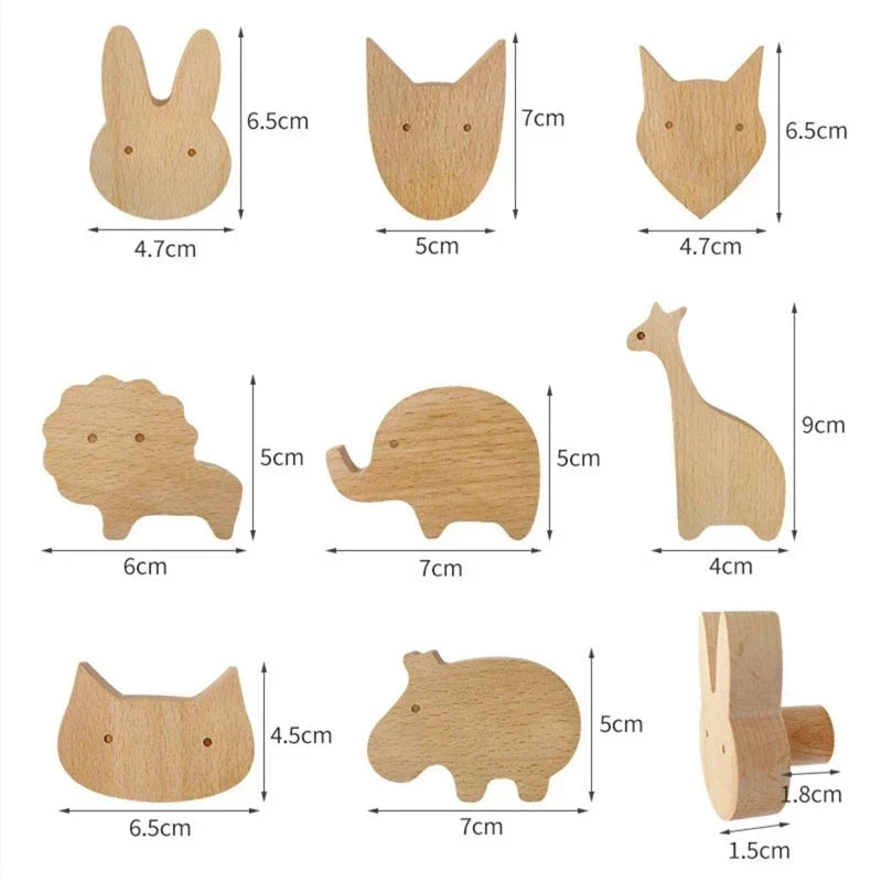 Houten Wandhaken Met Speels Ontwerp En Scandinavische Uitstraling