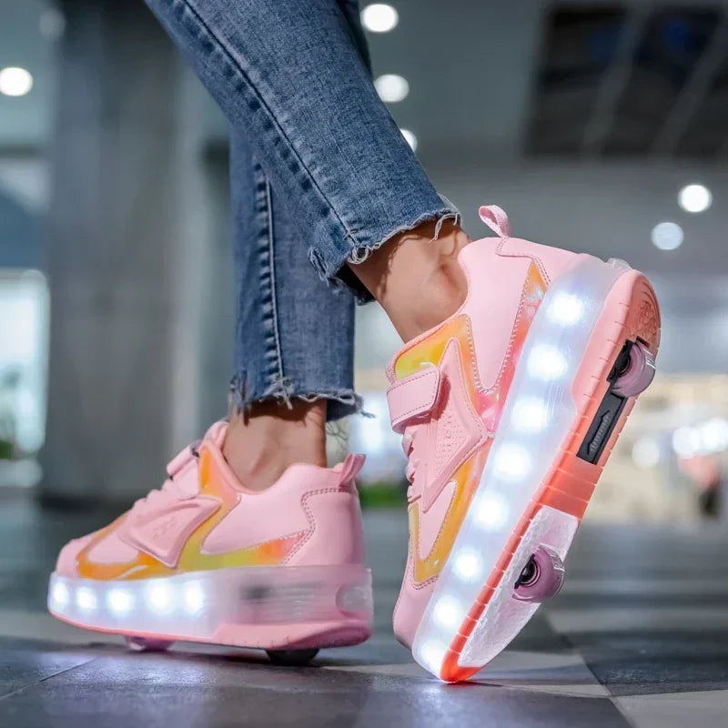 LED Rolschaats Sneakers Met Verlichte Wielen Voor Actieve Kinderen