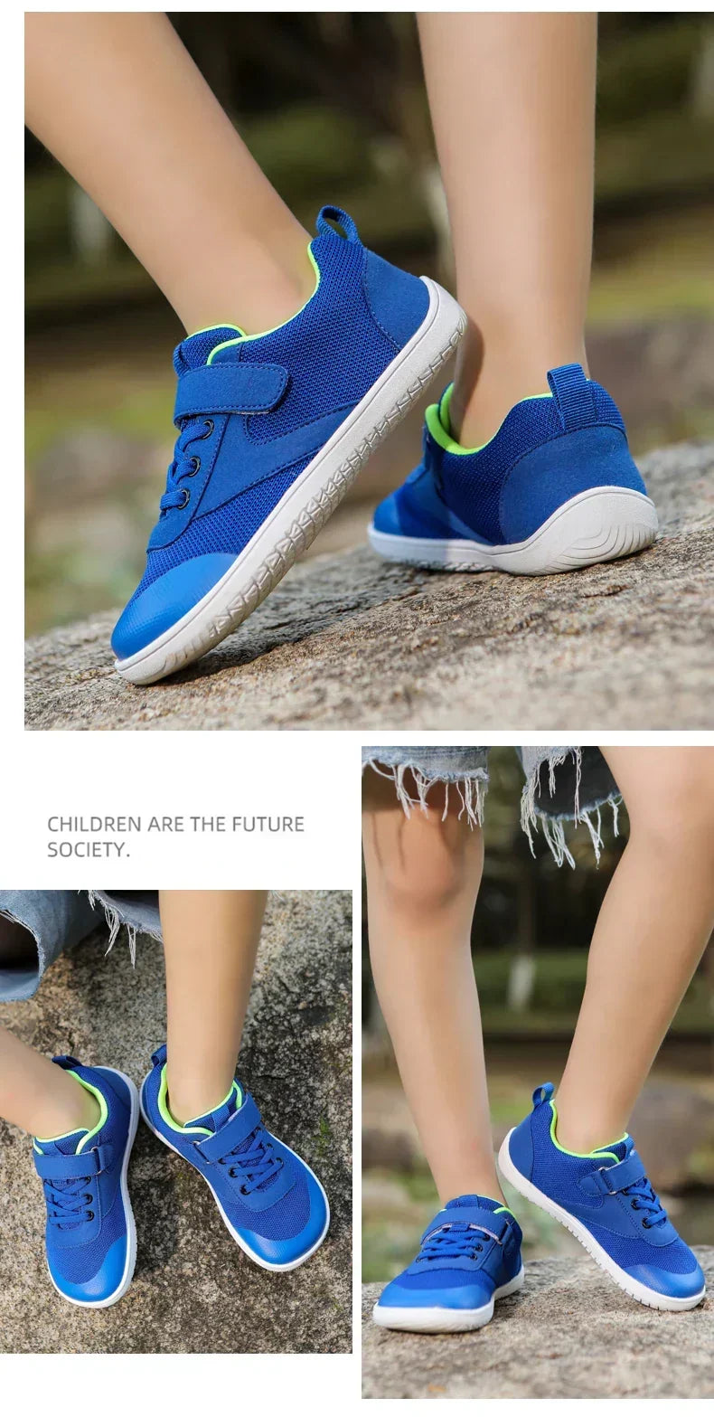 Comfortabele Barefoot Sneakers voor Kinderen met Brede Neus