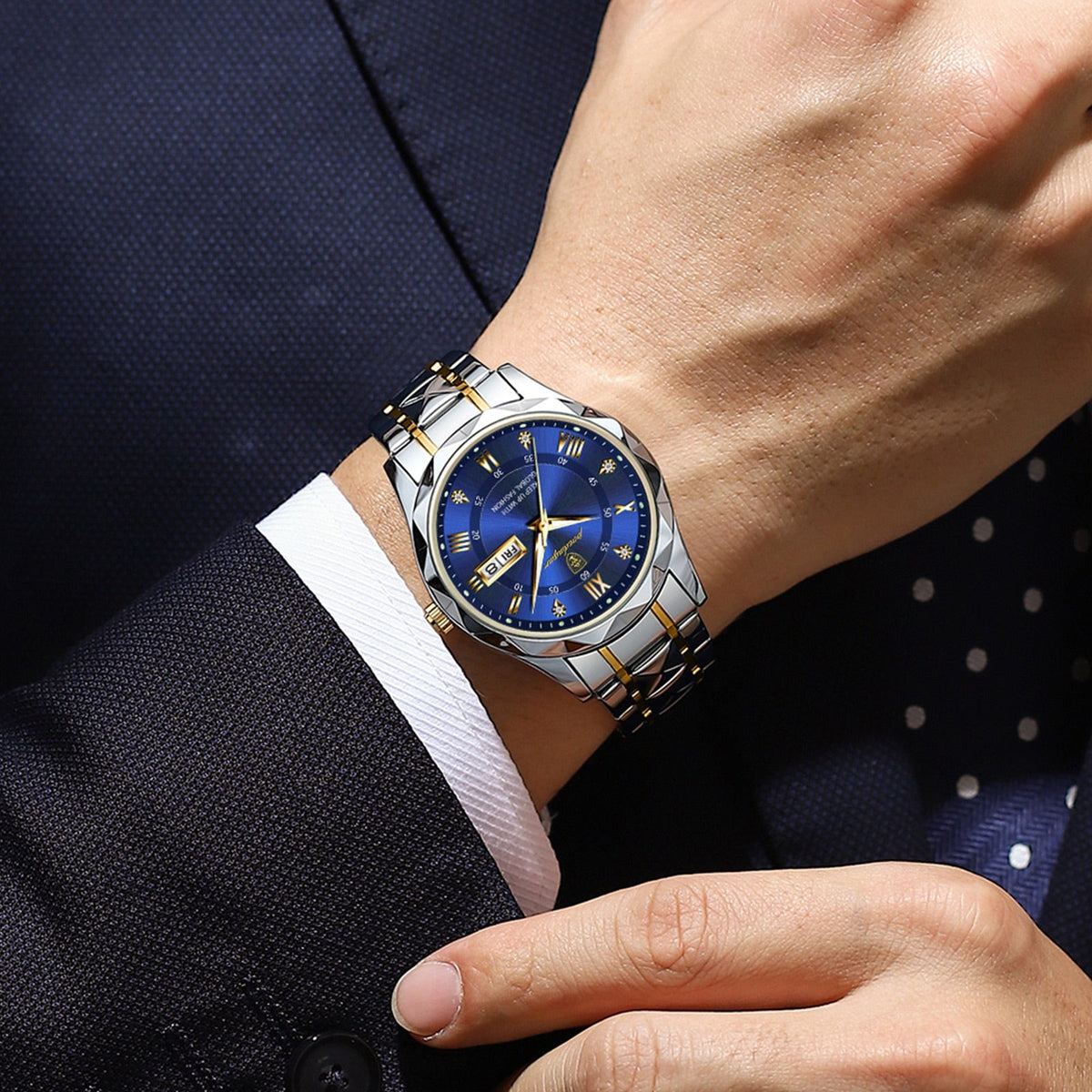 Herenhorloge Lichtgevend met Roestvrij Staal en Quartz Tijdmechanisme