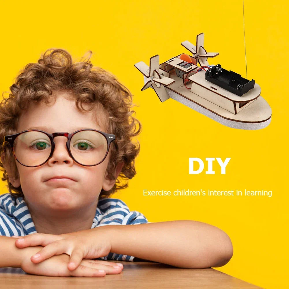 DIY Elektrische Boot Bouwset Voor Jonge Uitvinders