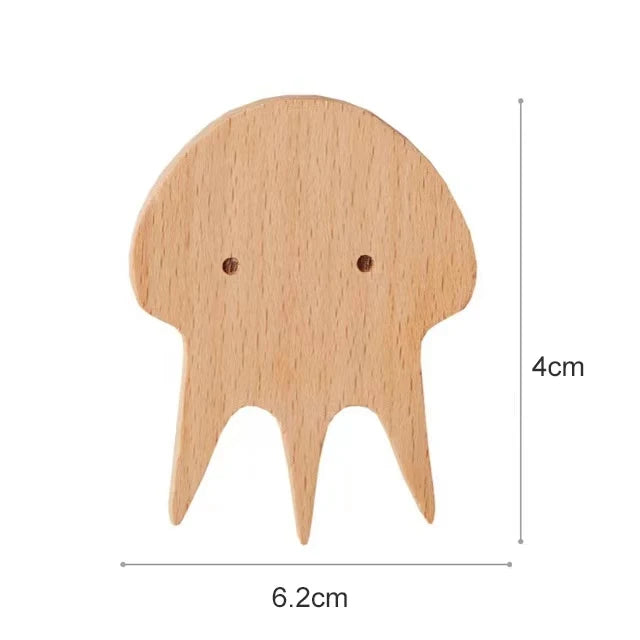 Houten Wandhaken Met Speels Ontwerp En Scandinavische Uitstraling