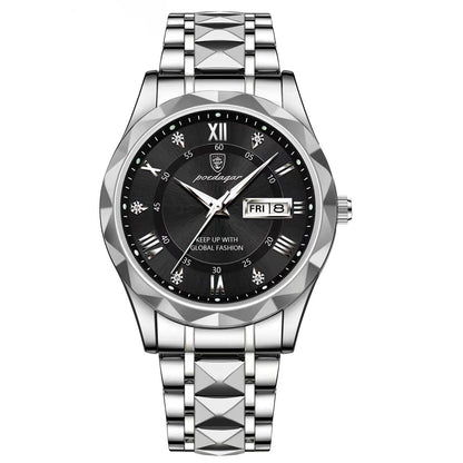 Herenhorloge Lichtgevend met Roestvrij Staal en Quartz Tijdmechanisme