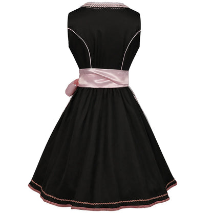 Dirndl Jurk Met Midi Rok En Veterdetail Voor Oktoberfest