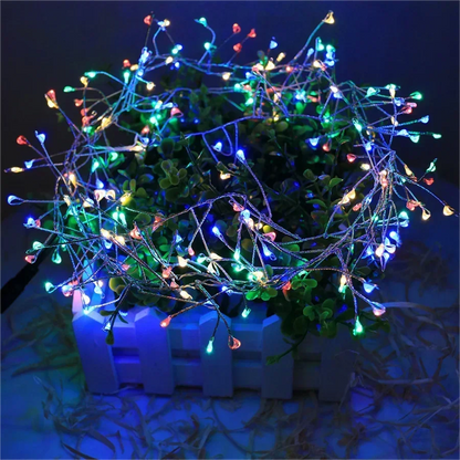 Cluster LED Lichtsnoer Met Flexibel Zilverdraad Voor Binnen- En Buitendecoratie