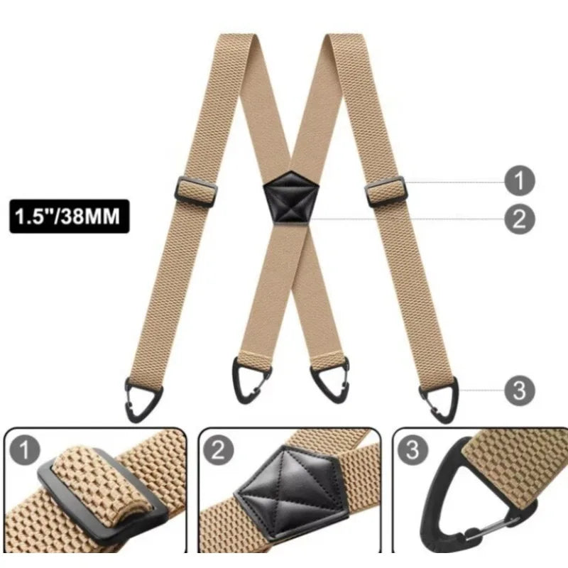 Verstelbare Werk Bretels Met Metalen Clips Voor Extra Draagcomfort