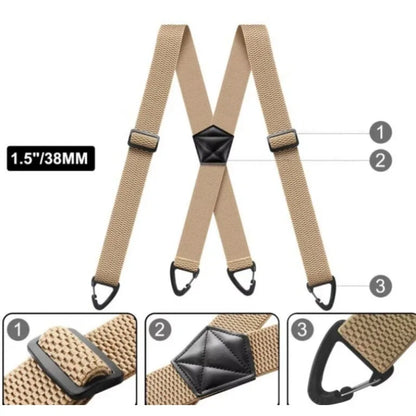 Verstelbare Werk Bretels Met Metalen Clips Voor Extra Draagcomfort