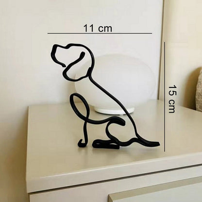 Hondensculptuur Met Minimalistische Vorm En Dagelijkse Decoratieve Stijl