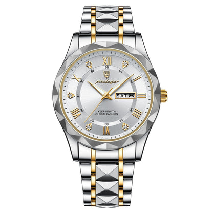 Herenhorloge Lichtgevend met Roestvrij Staal en Quartz Tijdmechanisme