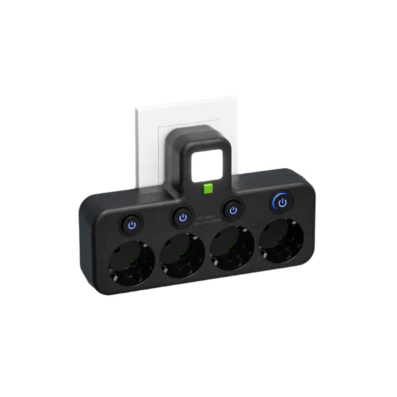Multifunctionele Stroomverdeler met USB‑A en USB‑C