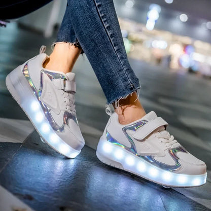 LED Rolschaats Sneakers Met Verlichte Wielen Voor Actieve Kinderen