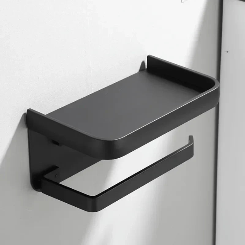 Toiletrolhouder Met Opbergplank En Moderne Constructie