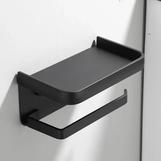 Toiletrolhouder Met Opbergplank En Moderne Constructie