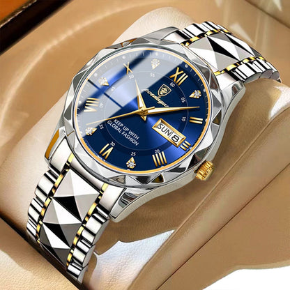 Herenhorloge Lichtgevend met Roestvrij Staal en Quartz Tijdmechanisme